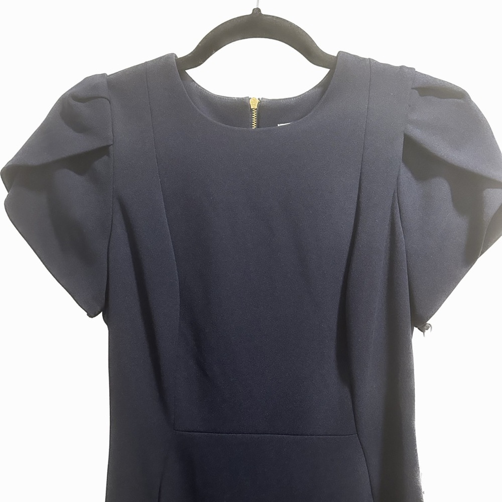 NWT Calvin Klein Pleated-Sleeve Sheath Dress - Picture 4 of 9